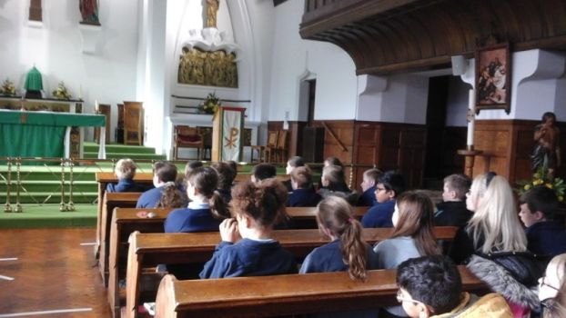 Year 5's visit to our local catholic church - Our Lady Help of Christians